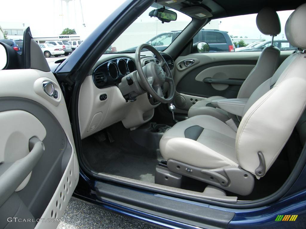 2005 PT Cruiser GT Convertible - Midnight Blue Pearl / Taupe/Pearl Beige photo #3