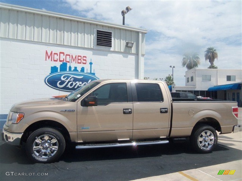 2012 F150 XLT SuperCrew - Pale Adobe Metallic / Pale Adobe photo #2