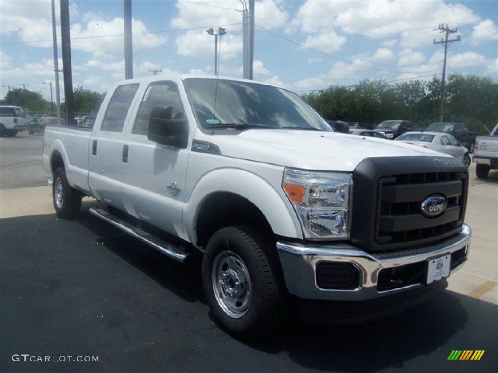 2012 F250 Super Duty XL Crew Cab 4x4 - Oxford White / Steel photo #7