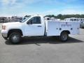 Summit White - Sierra 3500HD Regular Cab Dually Utility Truck Photo No. 4