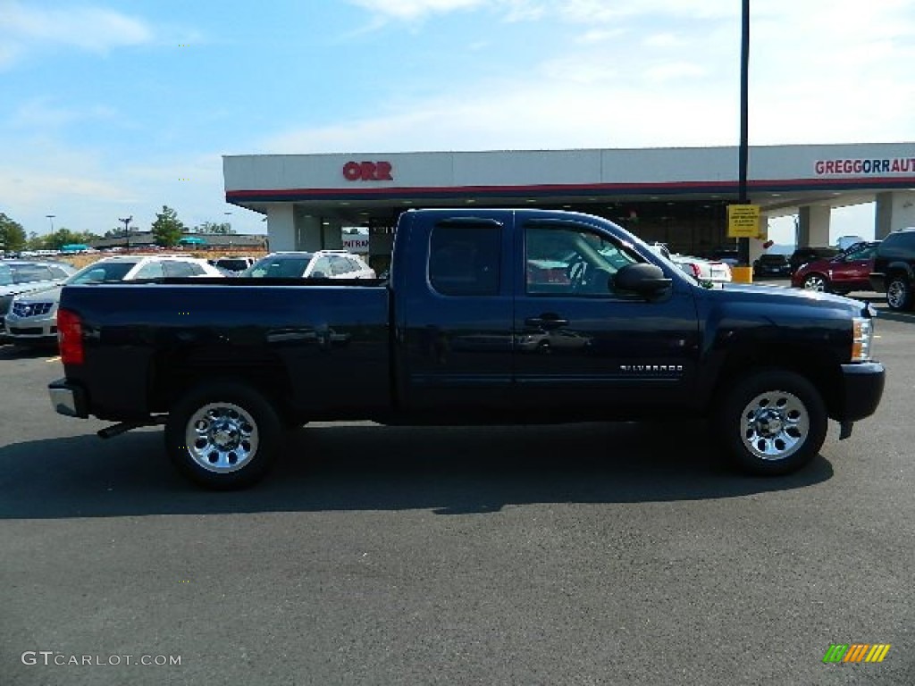 2011 Silverado 1500 LS Extended Cab - Imperial Blue Metallic / Dark Titanium photo #2
