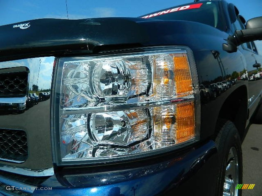 2011 Silverado 1500 LS Extended Cab - Imperial Blue Metallic / Dark Titanium photo #9