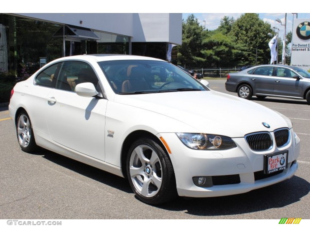 2010 3 Series 328i xDrive Coupe - Alpine White / Saddle Brown Dakota Leather photo #3