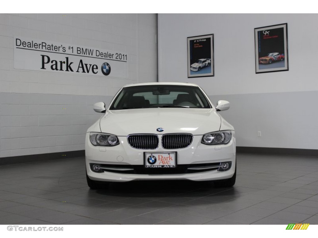 2012 3 Series 328i xDrive Coupe - Alpine White / Black photo #1