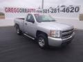 2011 Sheer Silver Metallic Chevrolet Silverado 1500 LS Regular Cab  photo #1