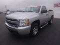 2011 Sheer Silver Metallic Chevrolet Silverado 1500 LS Regular Cab  photo #3