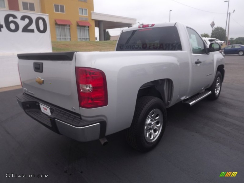 2011 Silverado 1500 LS Regular Cab - Sheer Silver Metallic / Ebony photo #7