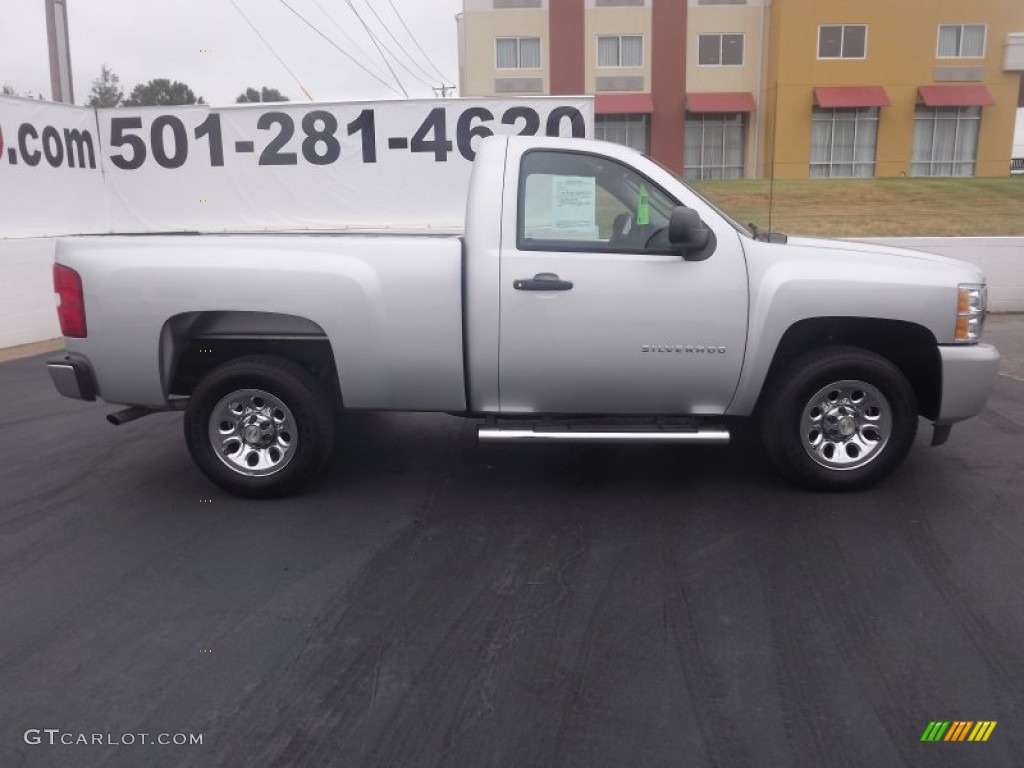 2011 Silverado 1500 LS Regular Cab - Sheer Silver Metallic / Ebony photo #8