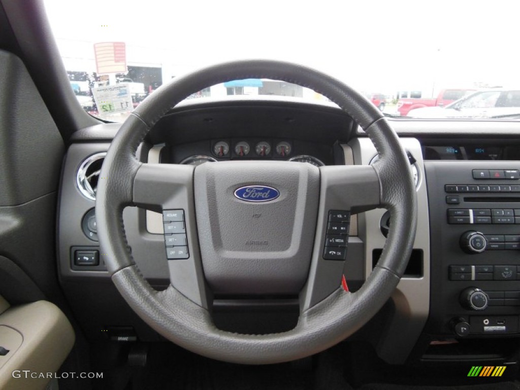 2010 F150 XLT SuperCrew - Sterling Grey Metallic / Medium Stone photo #14