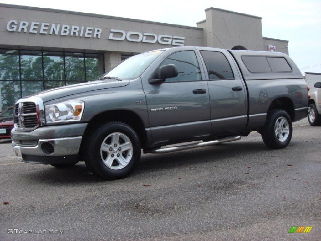 2007 Ram 1500 SLT Quad Cab - Mineral Gray Metallic / Medium Slate Gray photo #2