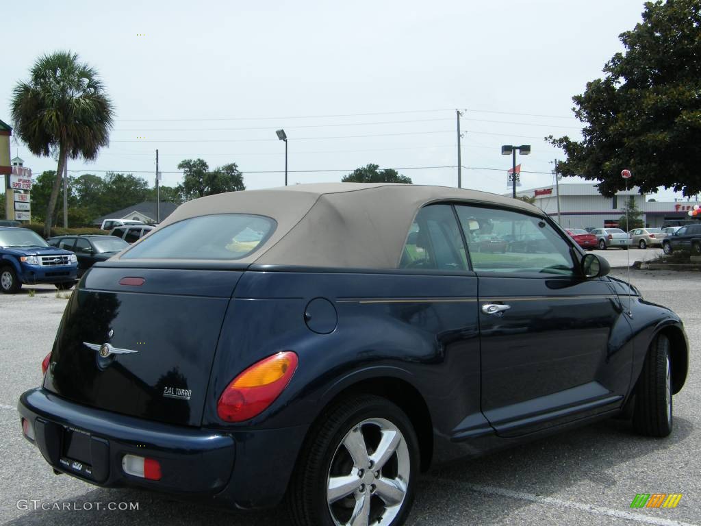 2005 PT Cruiser GT Convertible - Midnight Blue Pearl / Taupe/Pearl Beige photo #13