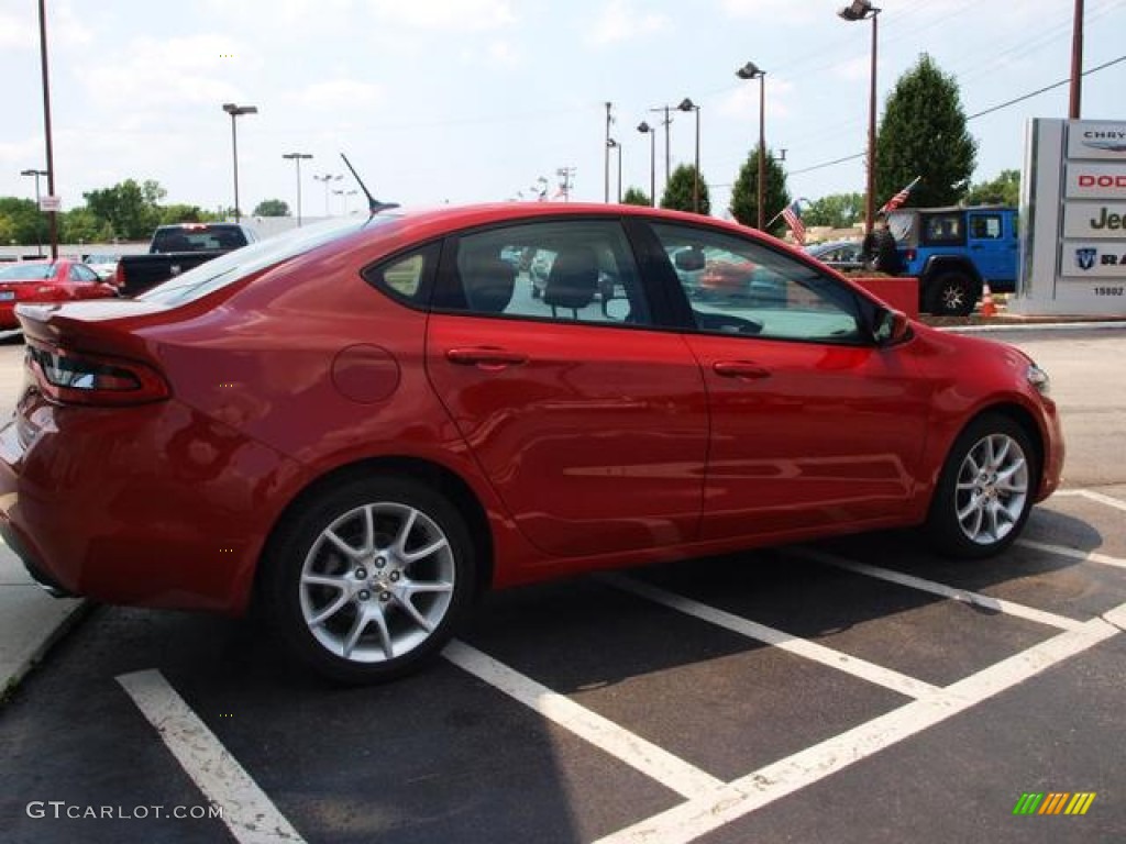 2013 Dart Rallye - Redline 2-Coat Pearl / Black/Light Diesel Gray photo #3