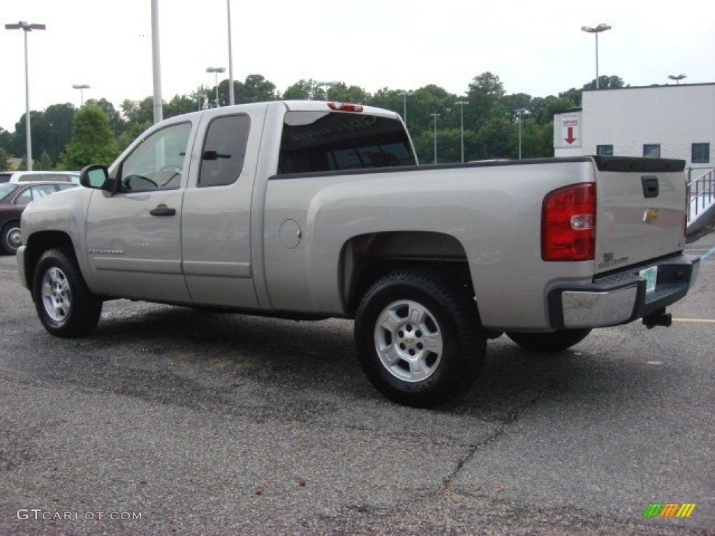 2008 Silverado 1500 LT Extended Cab - Silver Birch Metallic / Ebony photo #3