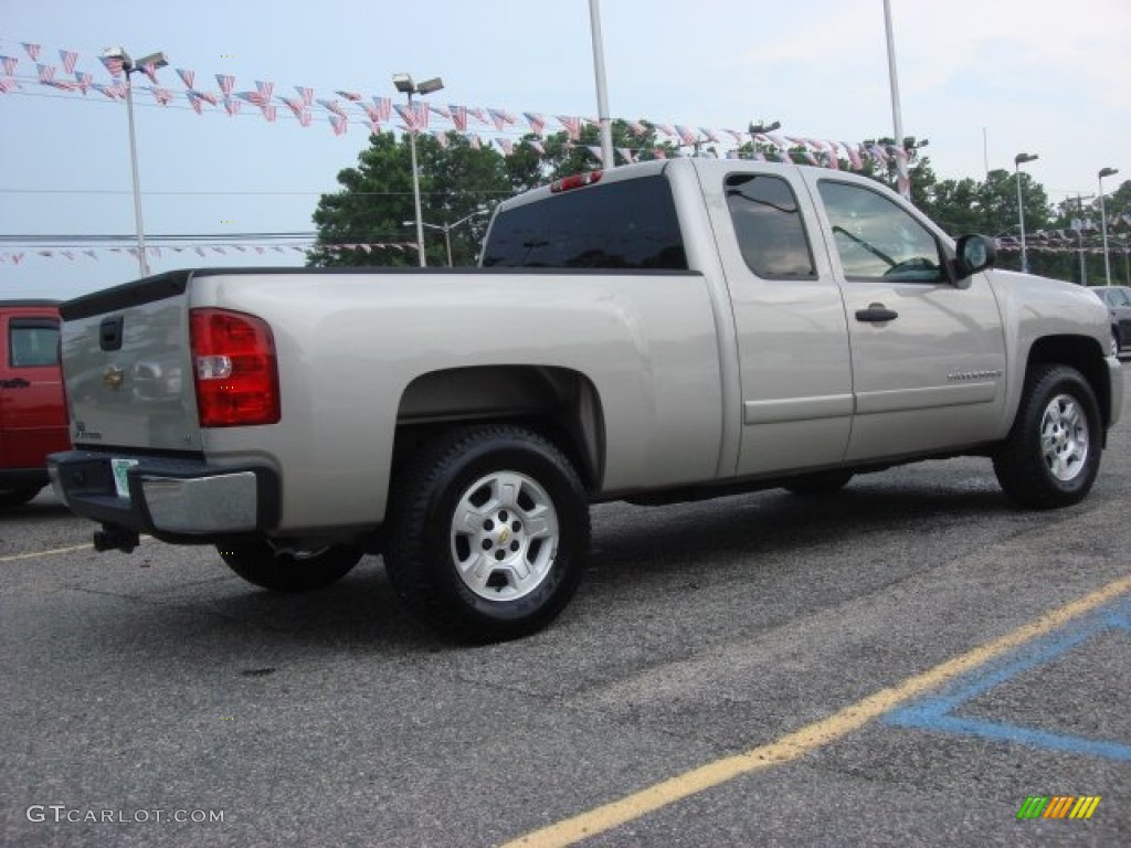 2008 Silverado 1500 LT Extended Cab - Silver Birch Metallic / Ebony photo #5