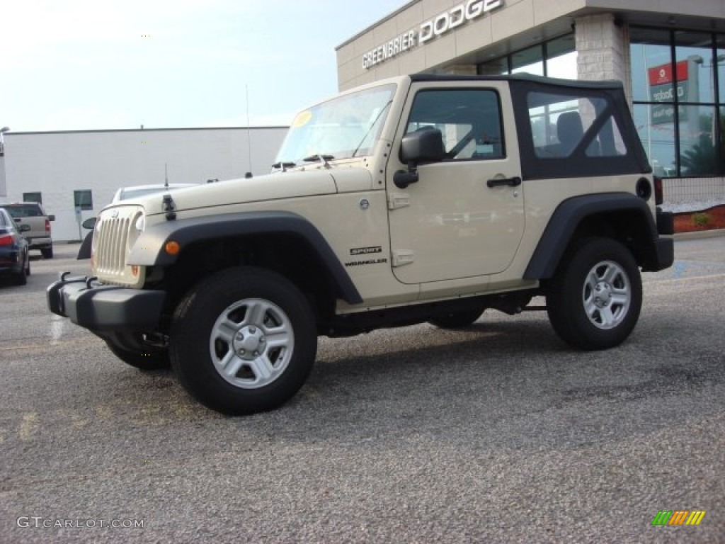 2011 Wrangler Sport 4x4 - Sahara Tan / Black photo #2