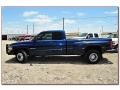 2002 Patriot Blue Metallic Dodge Ram 3500 SLT Quad Cab Dually  photo #2