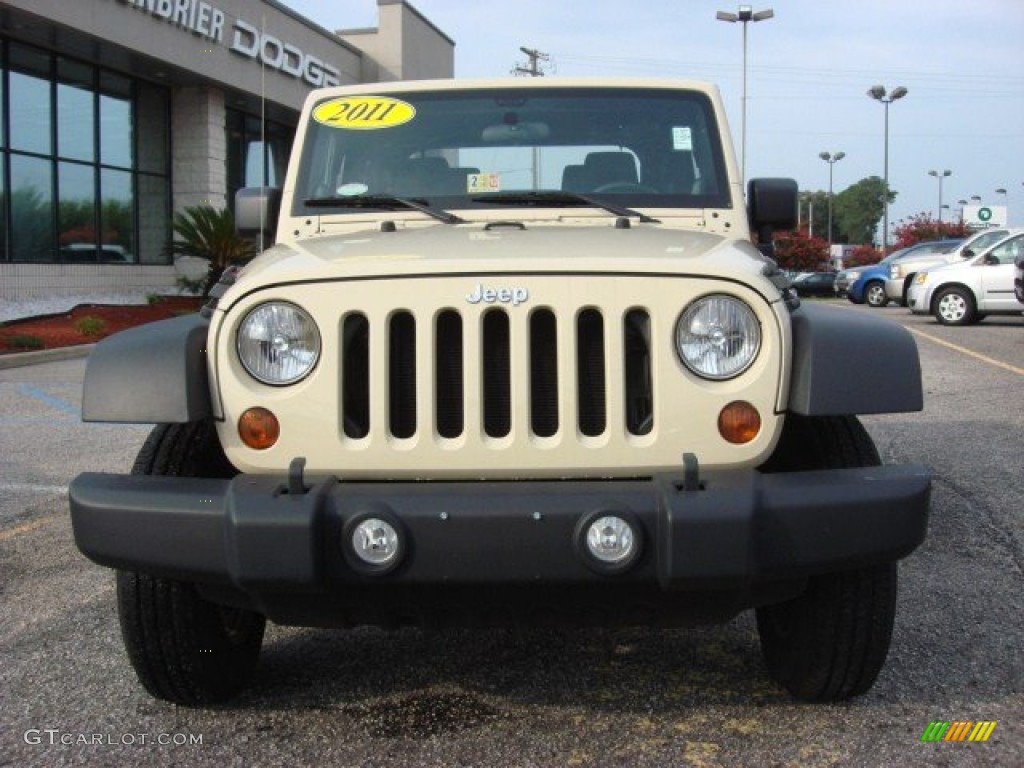 2011 Wrangler Sport 4x4 - Sahara Tan / Black photo #8