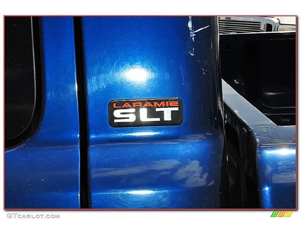 2002 Ram 3500 SLT Quad Cab Dually - Patriot Blue Metallic / Mist Gray photo #4