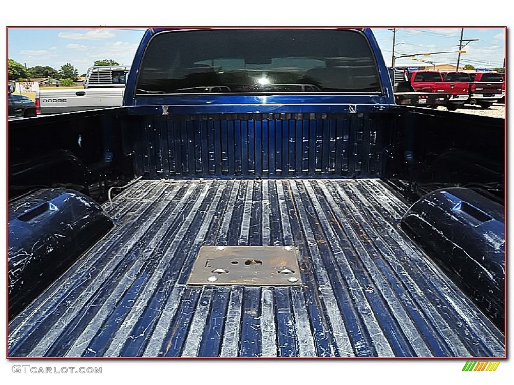 2002 Ram 3500 SLT Quad Cab Dually - Patriot Blue Metallic / Mist Gray photo #8