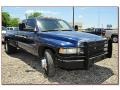 2002 Patriot Blue Metallic Dodge Ram 3500 SLT Quad Cab Dually  photo #12