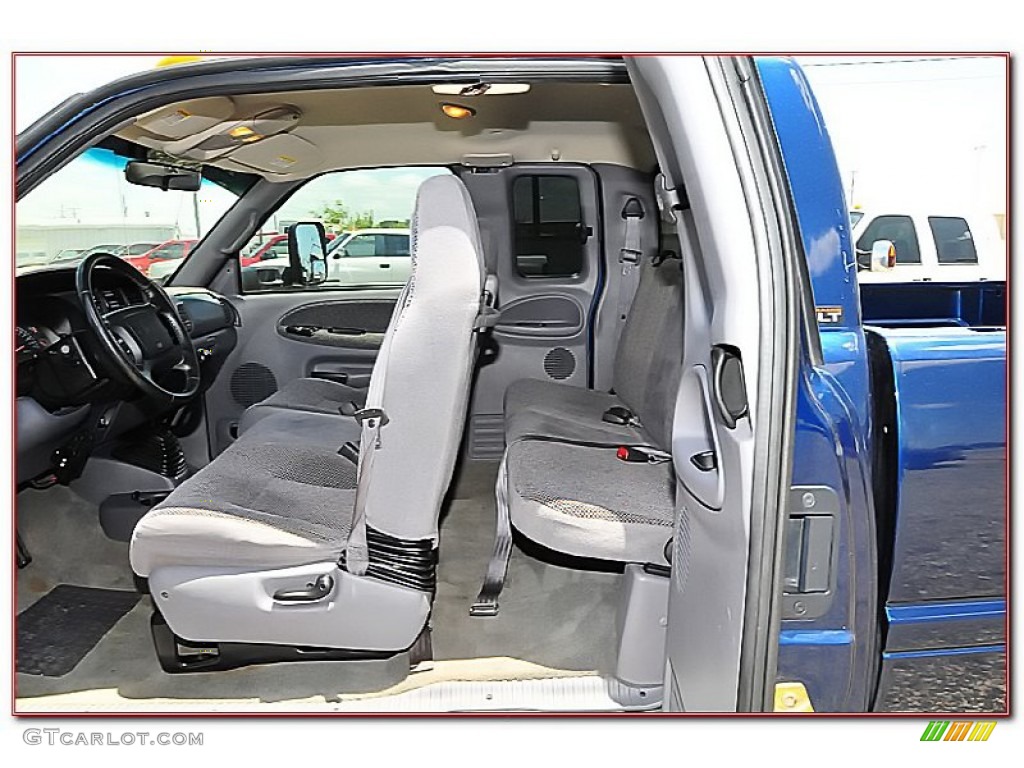 2002 Ram 3500 SLT Quad Cab Dually - Patriot Blue Metallic / Mist Gray photo #26