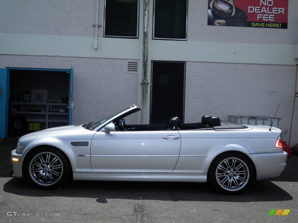 2001 M3 Convertible - Titanium Silver Metallic / Black photo #1