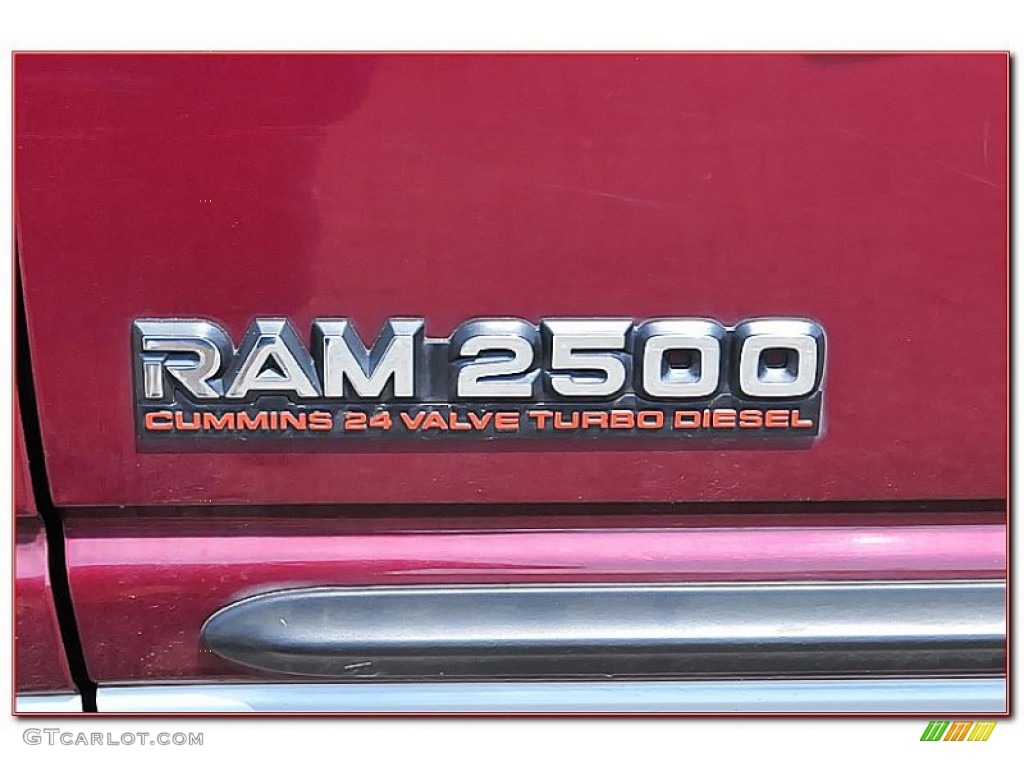 2001 Ram 2500 SLT Quad Cab 4x4 - Dark Garnet Red Pearl / Camel/Tan photo #2
