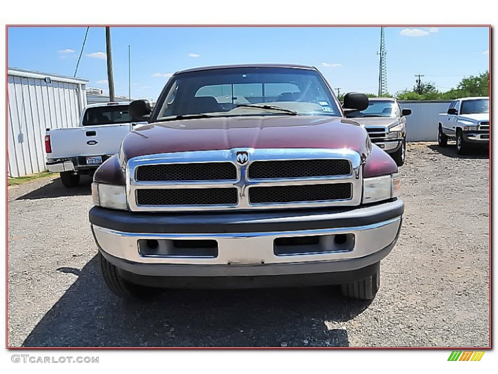 2001 Ram 2500 SLT Quad Cab 4x4 - Dark Garnet Red Pearl / Camel/Tan photo #14