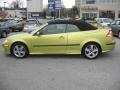 2006 Lime Yellow Saab 9-3 Aero Convertible  photo #3