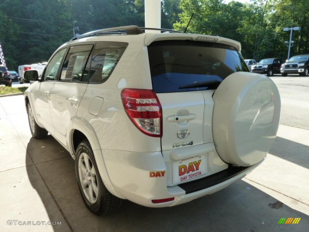 2012 RAV4 Limited 4WD - Blizzard White Pearl / Ash photo #4