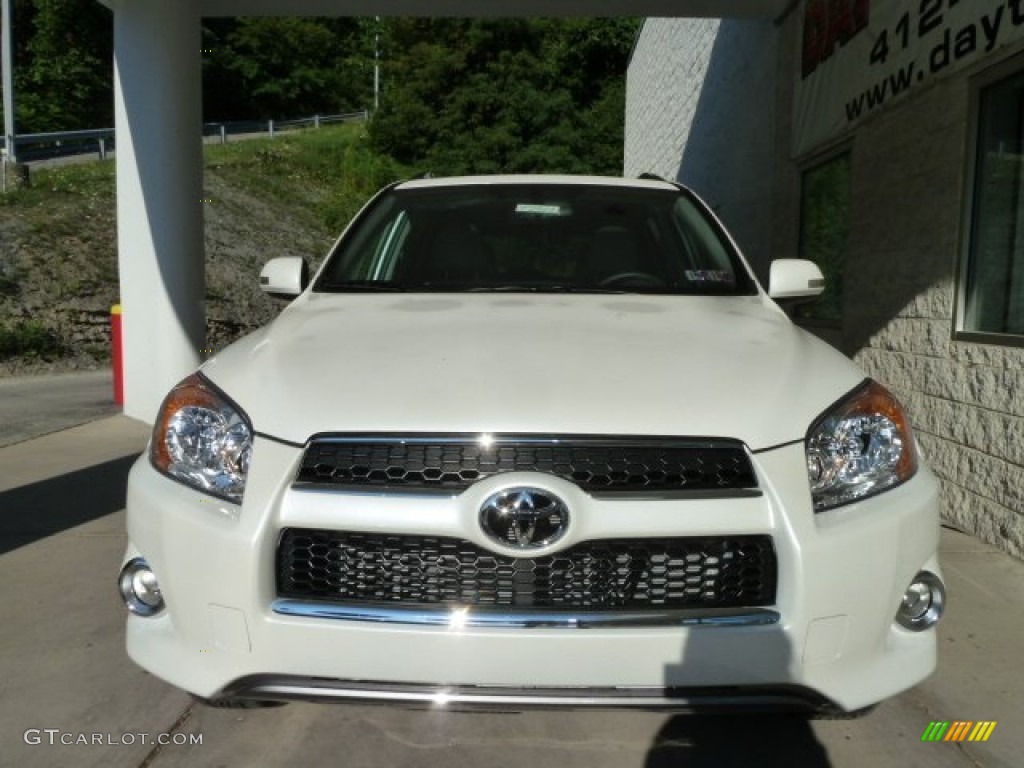 2012 RAV4 Limited 4WD - Blizzard White Pearl / Ash photo #6