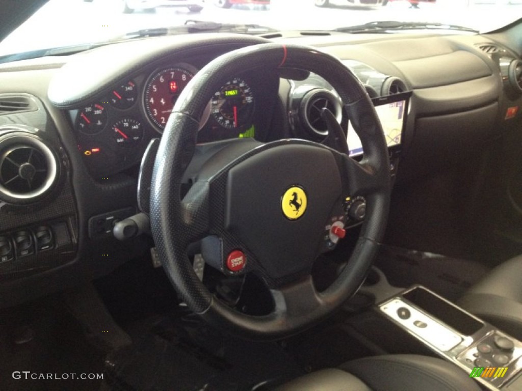 2007 Ferrari F430 Coupe F1 Nero Steering Wheel Photo #67792140
