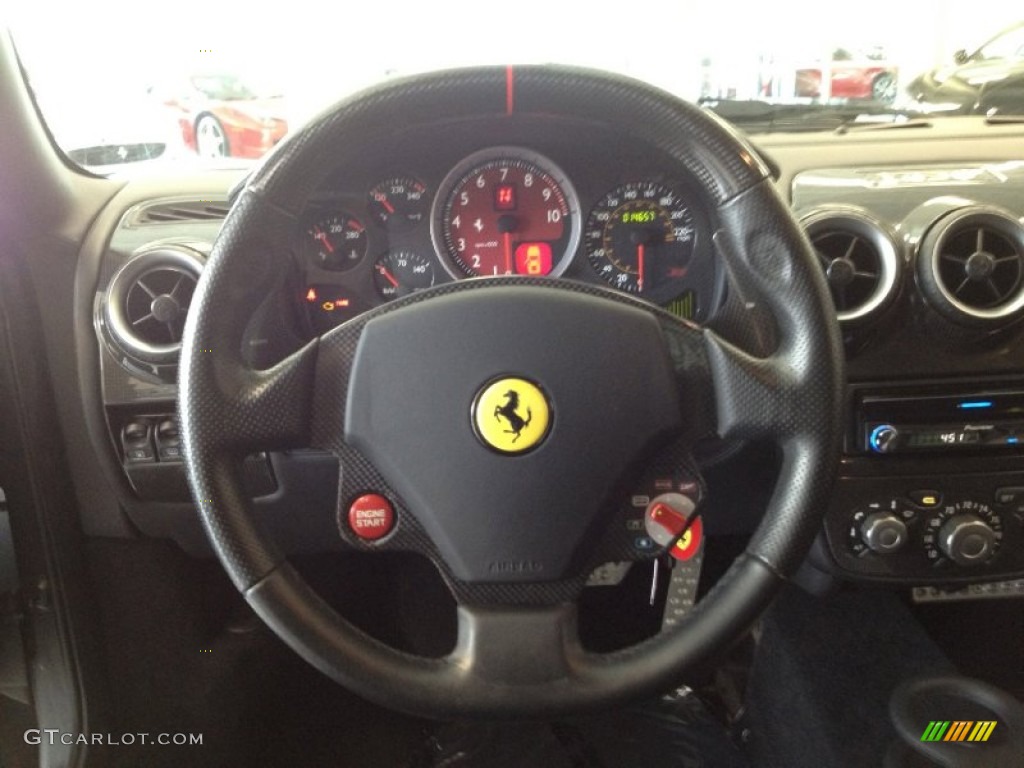 2007 Ferrari F430 Coupe F1 Nero Steering Wheel Photo #67792185