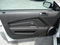 2013 Ford Mustang California Special Charcoal Black/Miko-suede Inserts Interior Door Panel Photo