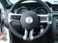 California Special Charcoal Black/Miko-suede Inserts 2013 Ford Mustang GT/CS California Special Coupe Steering Wheel