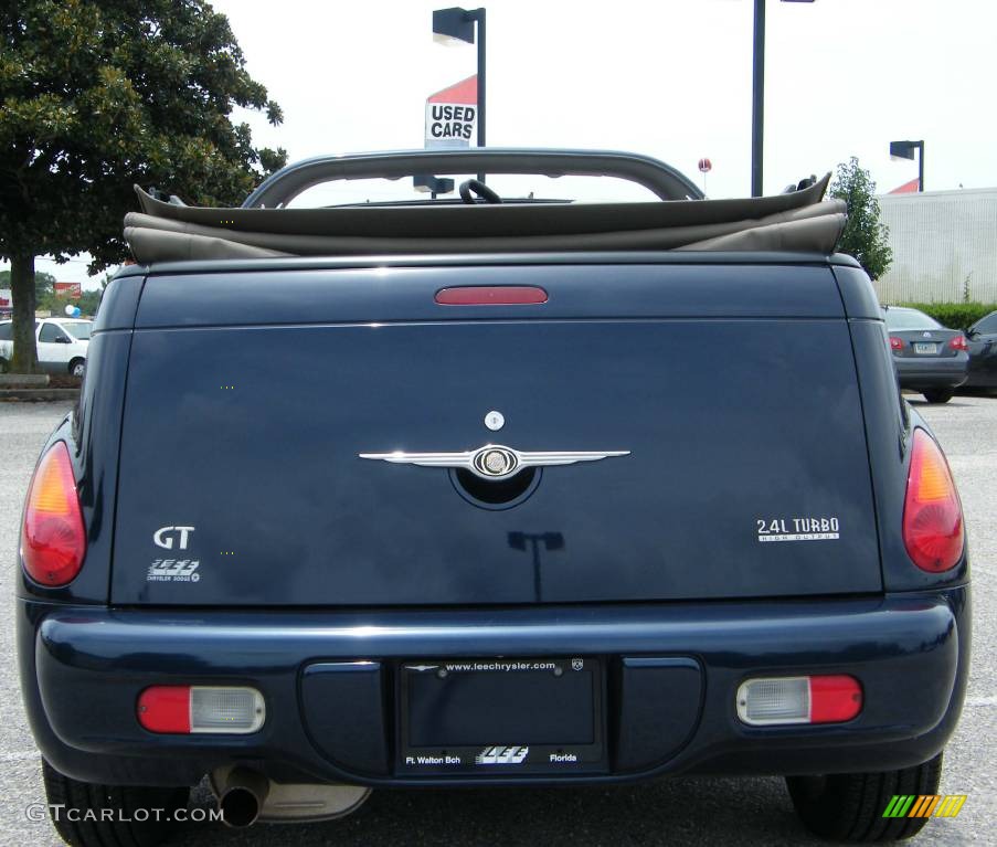 2005 PT Cruiser GT Convertible - Midnight Blue Pearl / Taupe/Pearl Beige photo #25