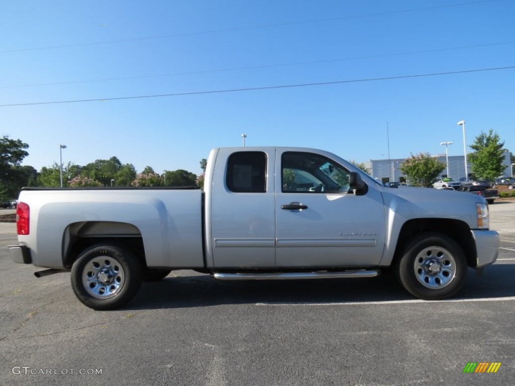 2011 Silverado 1500 LS Extended Cab - Sheer Silver Metallic / Dark Titanium photo #8