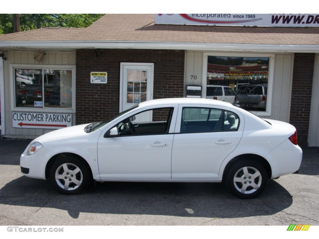 2007 Cobalt LT Sedan - Summit White / Neutral Beige photo #7