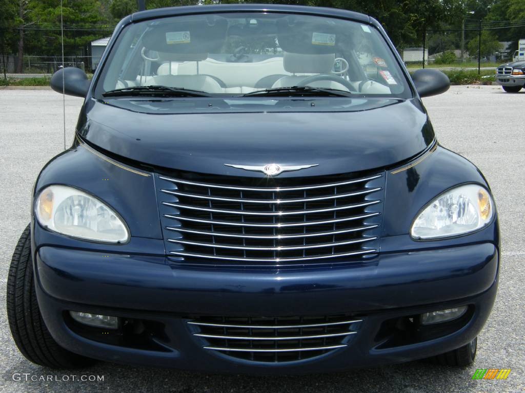 2005 PT Cruiser GT Convertible - Midnight Blue Pearl / Taupe/Pearl Beige photo #29