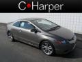 2008 Galaxy Gray Metallic Honda Civic Si Coupe  photo #1