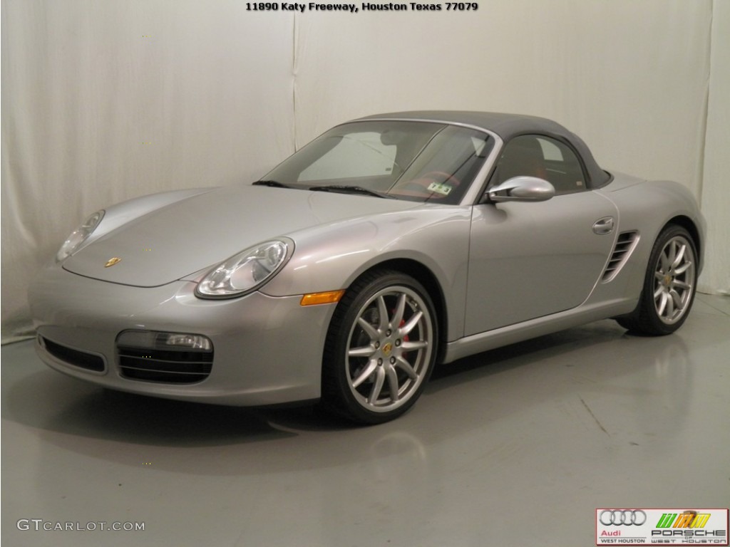 2008 Boxster RS 60 Spyder - Arctic Silver Metallic / Carrera Red photo #4