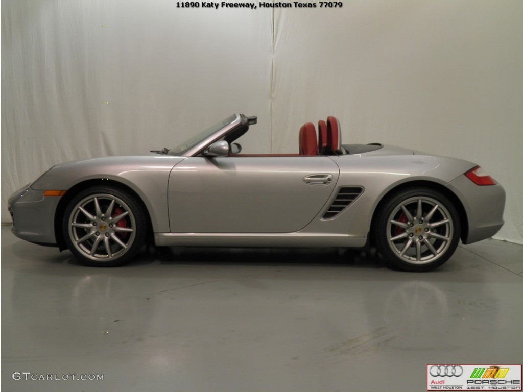 2008 Boxster RS 60 Spyder - Arctic Silver Metallic / Carrera Red photo #5