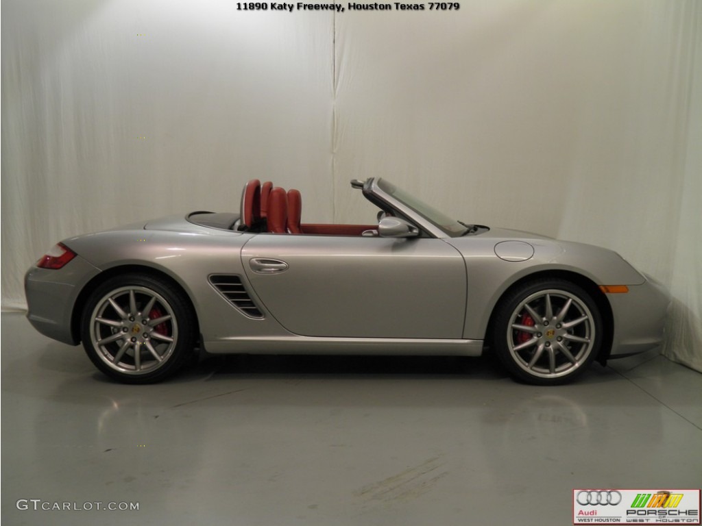 2008 Boxster RS 60 Spyder - Arctic Silver Metallic / Carrera Red photo #22
