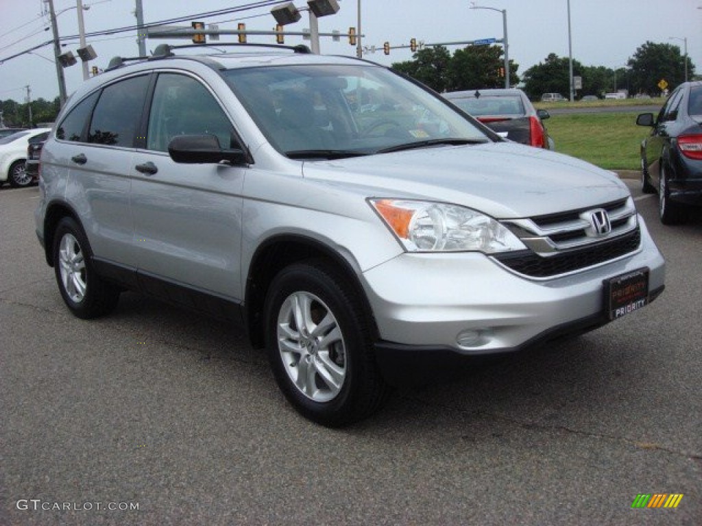 2010 CR-V EX AWD - Alabaster Silver Metallic / Gray photo #6