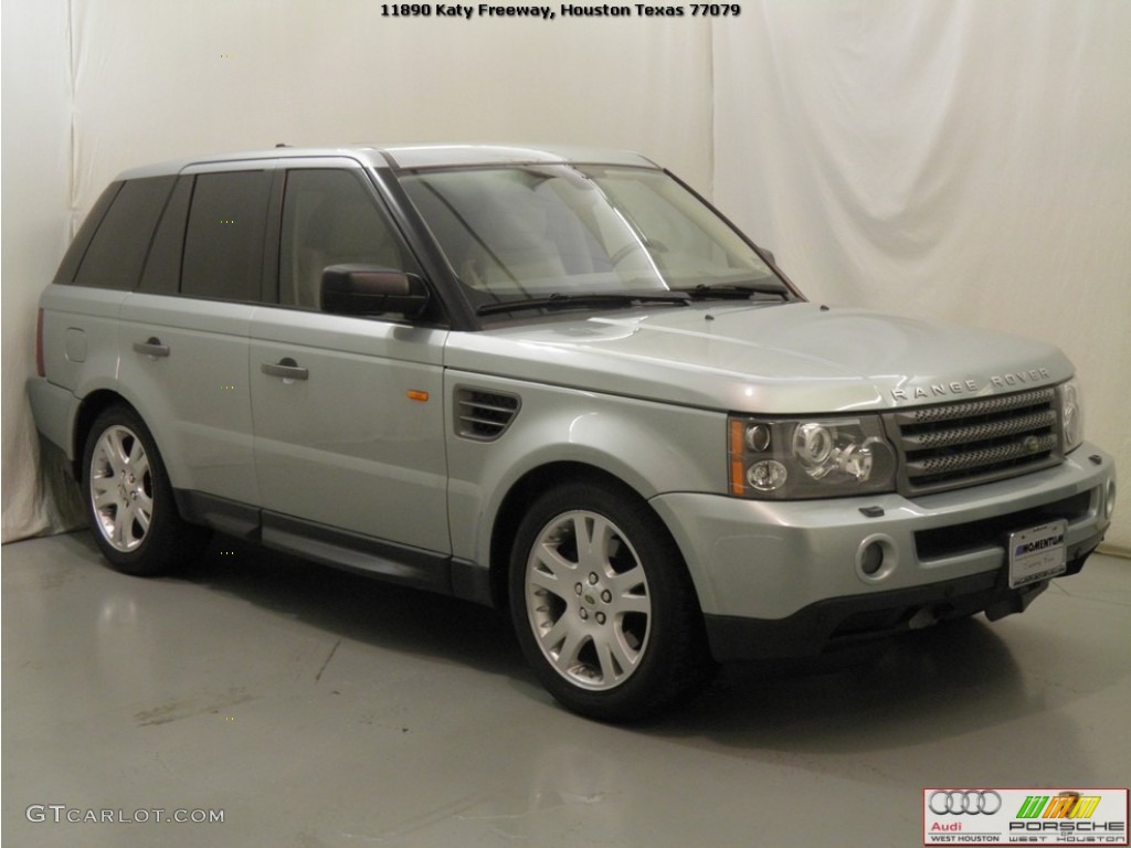 2006 Range Rover Sport HSE - Arctic Frost Metallic / Ivory photo #3