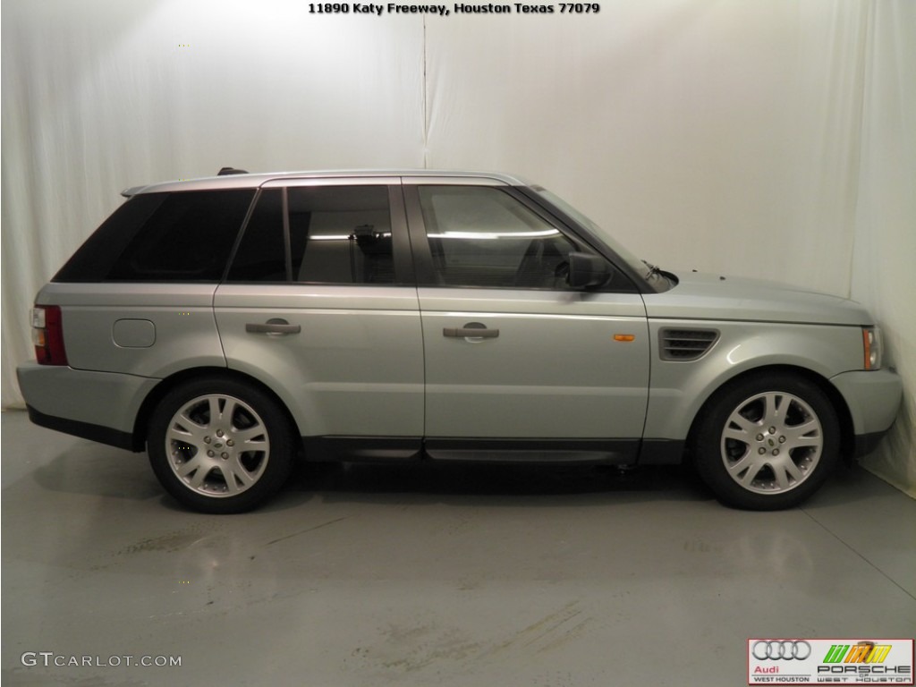 2006 Range Rover Sport HSE - Arctic Frost Metallic / Ivory photo #6