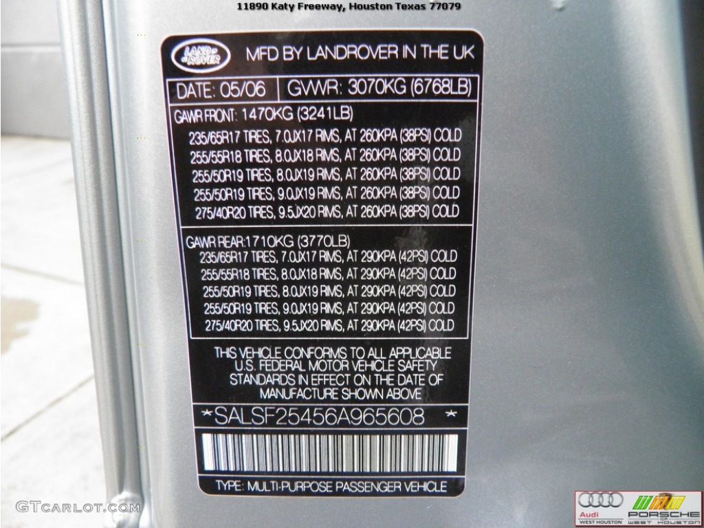 2006 Range Rover Sport HSE - Arctic Frost Metallic / Ivory photo #36