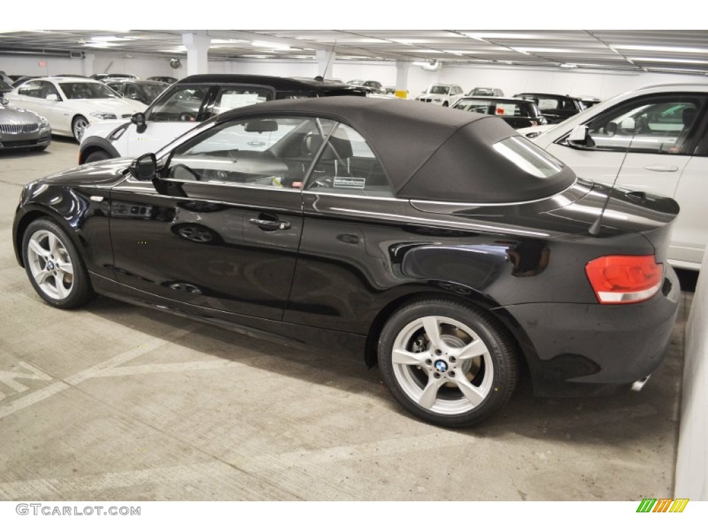 2012 1 Series 128i Convertible - Jet Black / Black photo #5