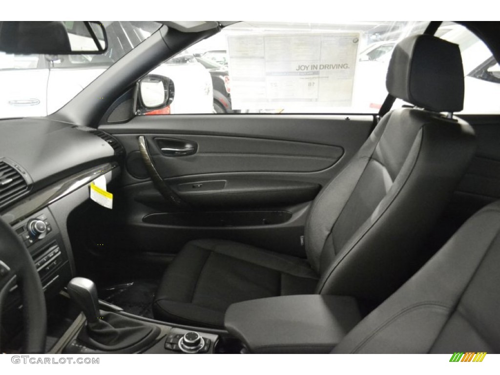 2012 1 Series 128i Convertible - Jet Black / Black photo #7