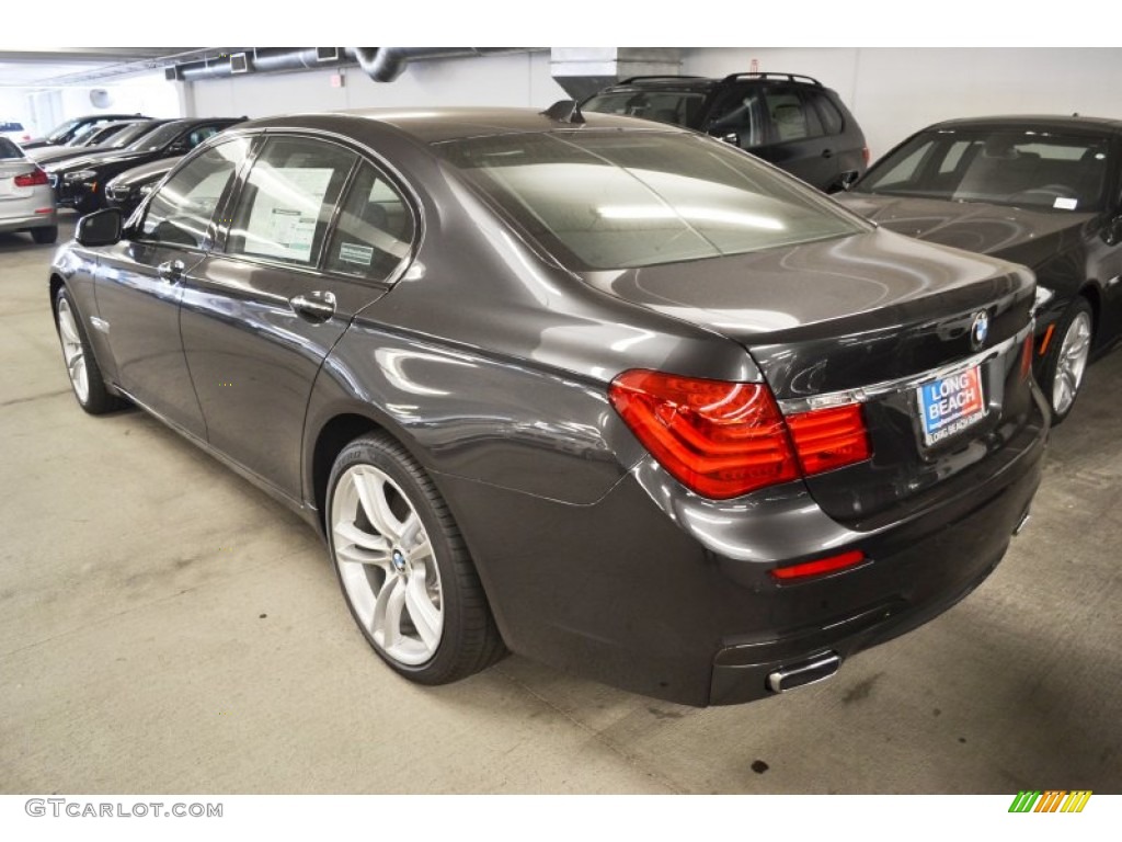 2012 7 Series 750i Sedan - Dark Graphite Metallic / Black photo #4